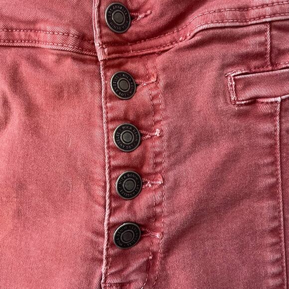 Altar'd State Size 32 Wide Leg Cropped Pants Rose Button Fly Casual Boho Relaxed - Picture 2 of 6